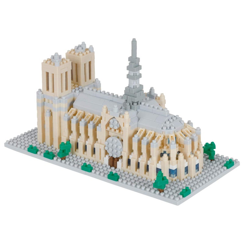 Nanoblock نانوبلوك - المباني الشهيرة عالميًا - كاتدرائية نوتردام، مجموعة بناء معالم سياحية - Image 3